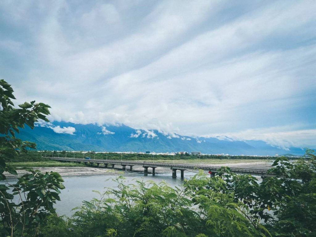 Mountain scenery along Taiwan cycling routes