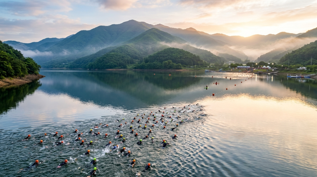 韓國求禮IRONMAN超鐵攻略：智異山平靜湖泊海泳、蟾津江平坦疾速自行車與226公里極限備戰指南